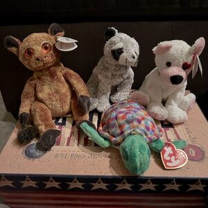 Bundle of Four Vintage 2001 beanie babies